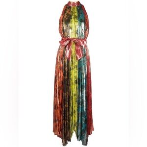Alice + Olivia Pleated Maxi Dress. New with tags.